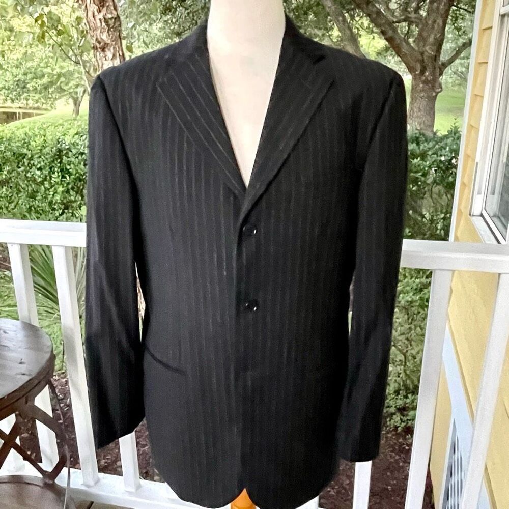 PULL by Pal Zileri 3 Button Pinstripe Blazer. Size 40R.